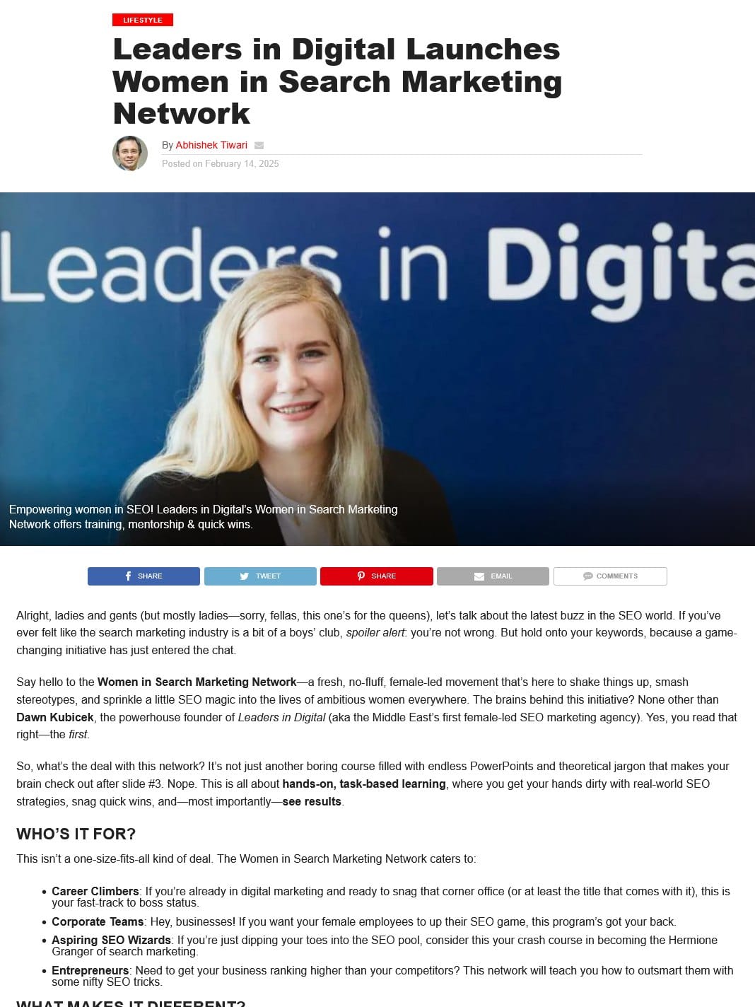 Leaders in Digital Aspiring SEO wizards